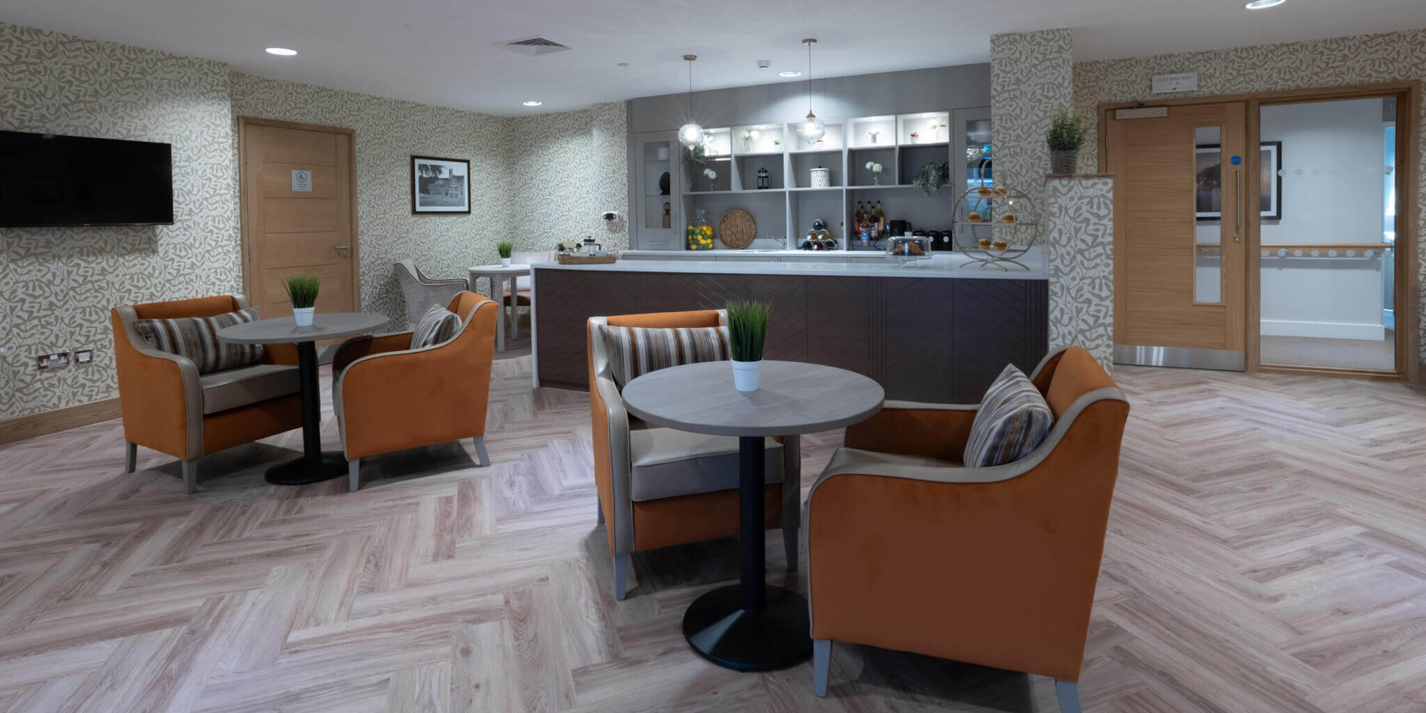 Cafe and Seating at Rowan Park Care Home