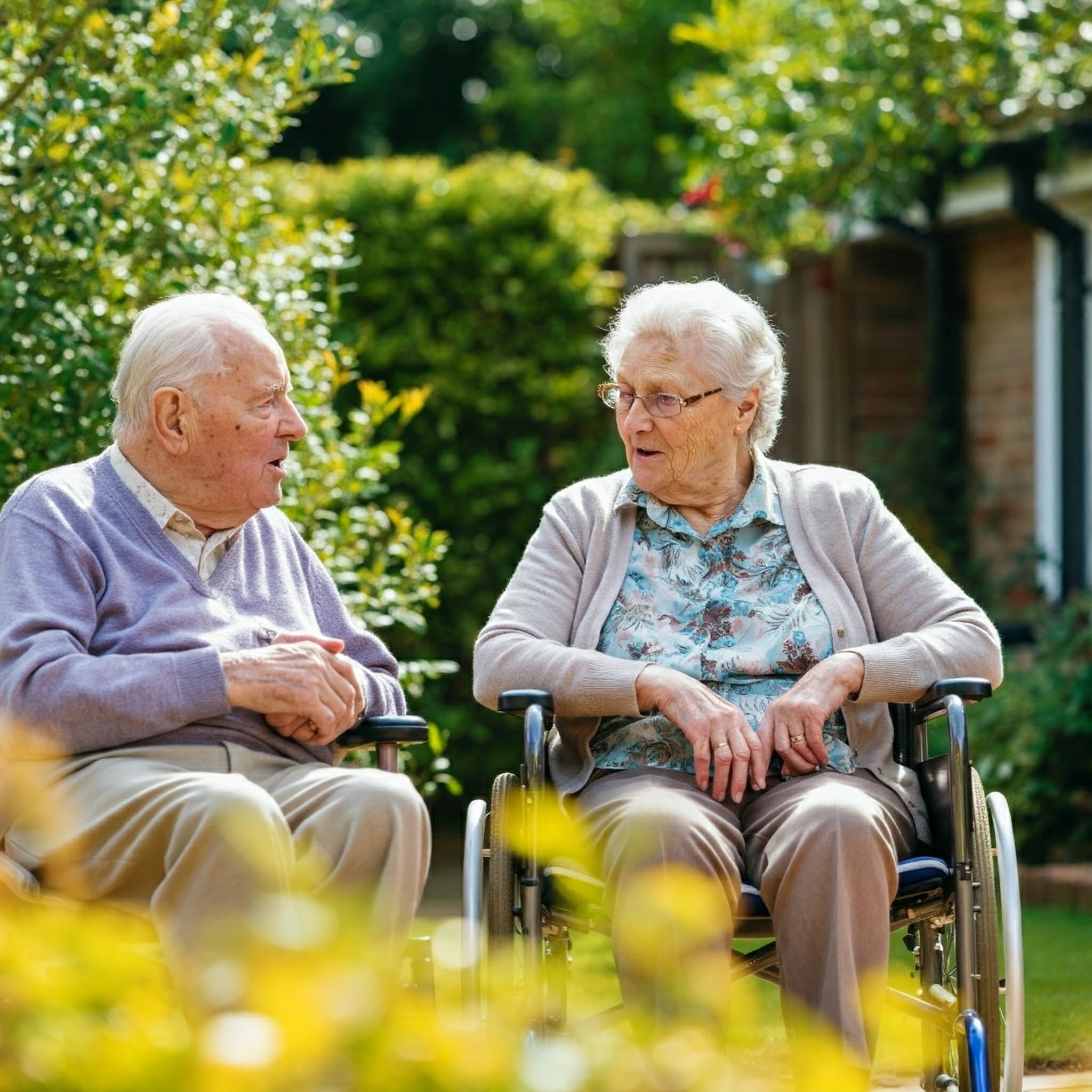 Residents in the garden