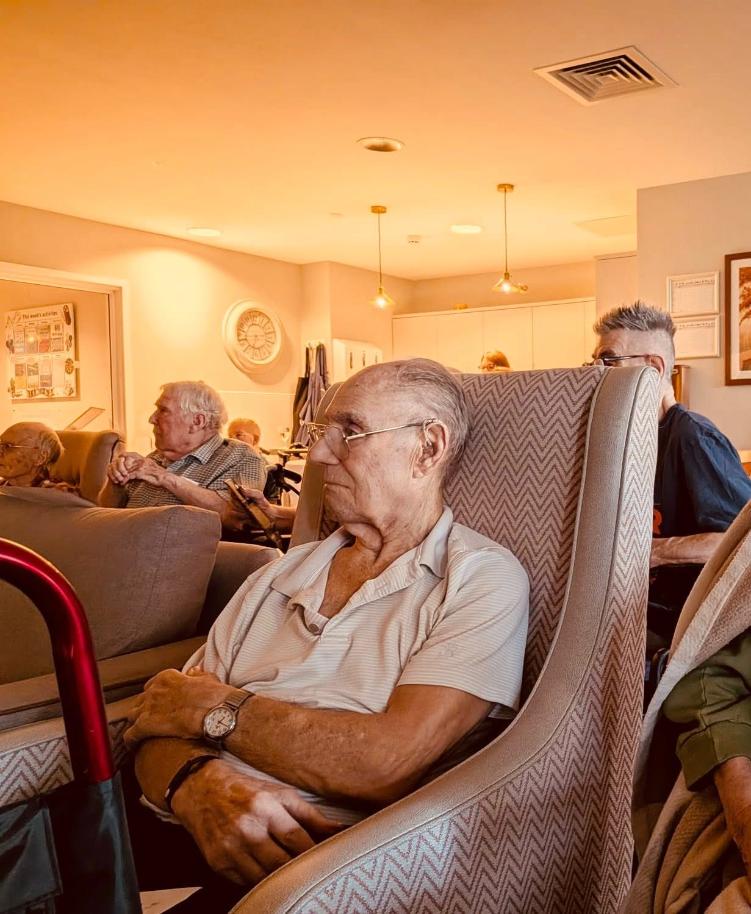 older adults sitting down
