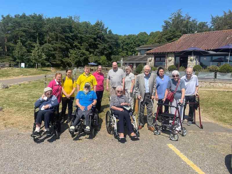 a group of our residents on an outing together