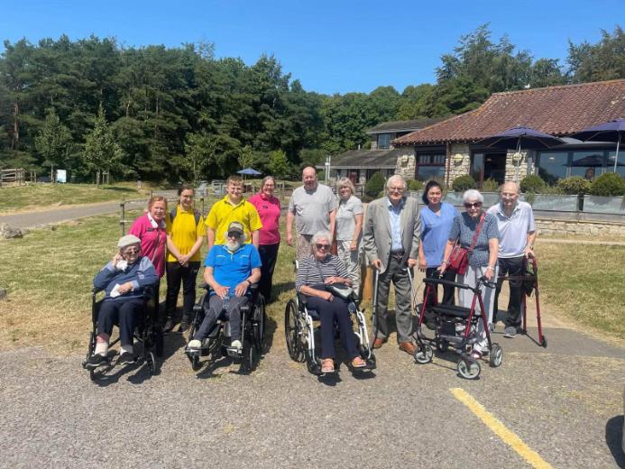 a group of our residents on an outing together
